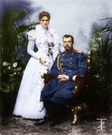 Colorized Photo Of The Tsar And Tsarina Tsar Nicolas Ii Tsar Nicholas