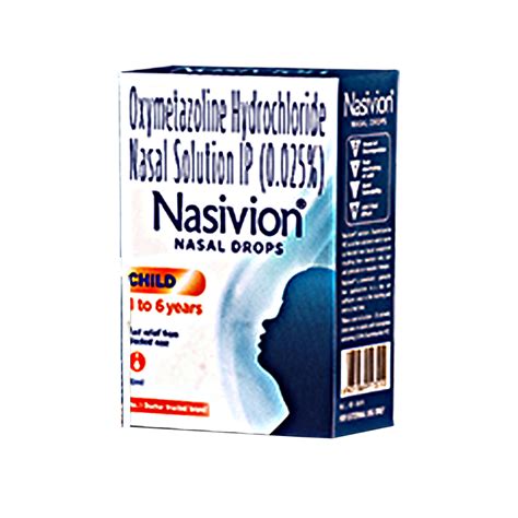 Nasivion P Drops 0025 10ml Cureka Online Health Care Products