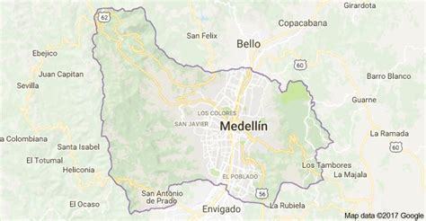 Mapa De Medellín Antioquia Mapas Medellín