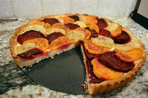 A Savory Roasted Root Vegetable And Goat Cheese Tart Goat Cheese Tart