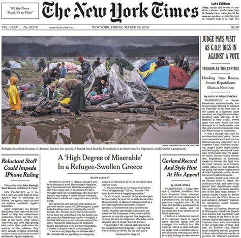 The New York Times March 18 2016 Pdf Download Free