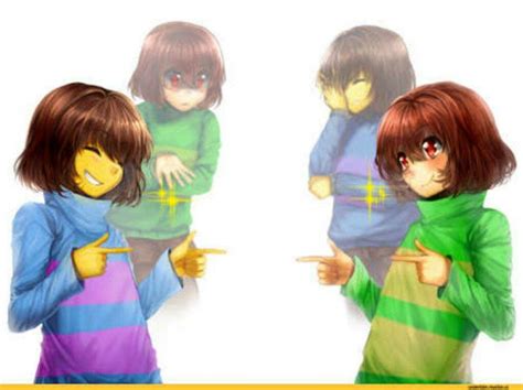 Underswap Chara Meet Frisk In Undertale And They Like To Flirtcredits