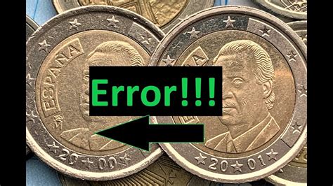 Spain 2 Euro 2000 2001 Defect Coins Rare2 Euro 15000000 Youtube