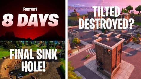 Fortnite Earthquake Sink Hole Update Chapter 3 Season 2 Event Tilted