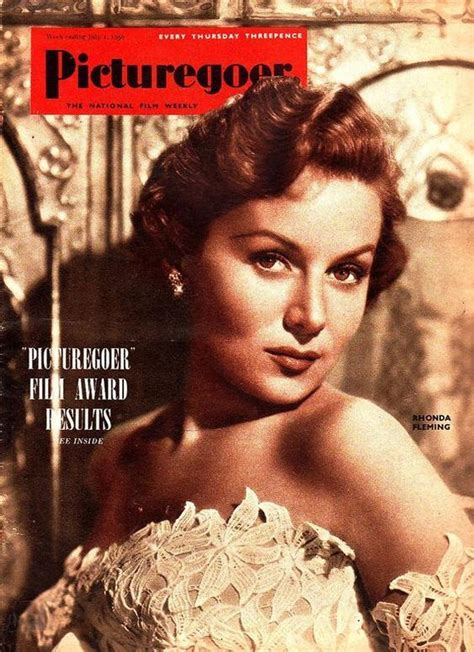 Rhonda Fleming On The Cover Of Picturegoer Magazine United Kingdom July 1950 Rhonda