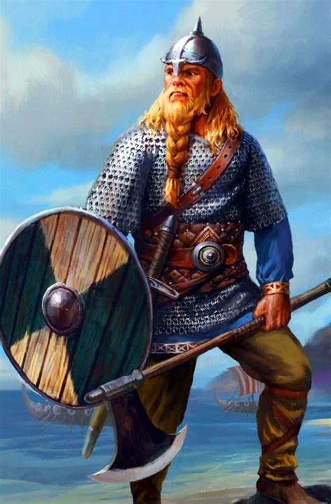 Danish Huscarl Warrior Guerreros Celtas Arte Vikingo Guerreros