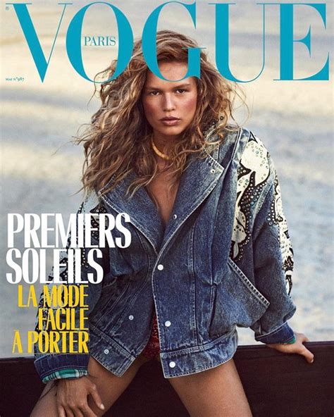 anna ewers is the cover girl of vogue paris may 2018 issue