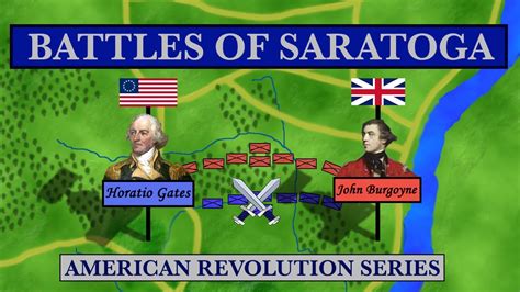 The Battles Of Saratoga 1777 American Revolution Youtube