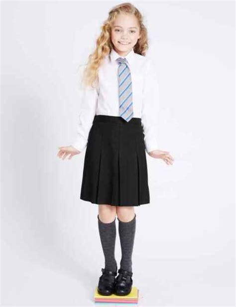 Plaid School Uniform Pleated Knee Length Skirt Girls Juniors Teens Nwt