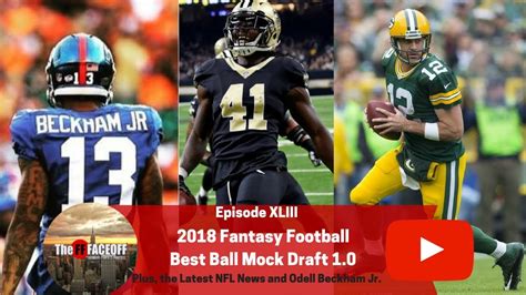 An nfl fantasy football mock draft is the best way to prepare for your real fantasy football draft. 2018 Fantasy Football Mock Draft (Best Ball) 1.0 | What is ...