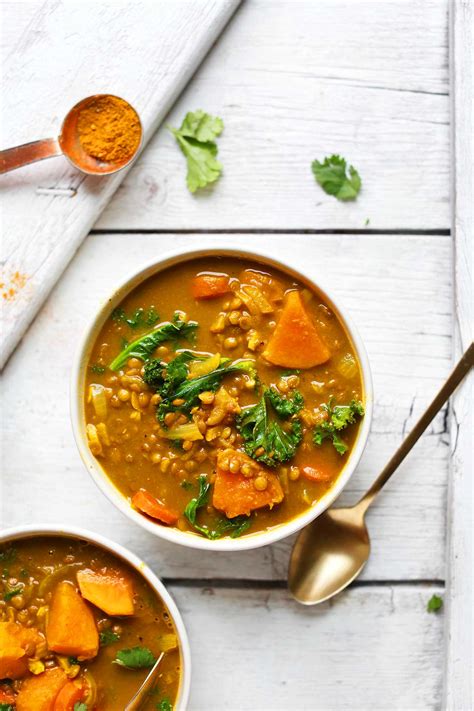 Curry Soup With Lentils And Potato 1 Pot Minimalist Baker Recipes