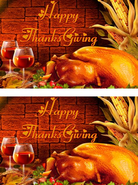 We may be apart today, but you're always in our heart. happy Thanksgiving postcards, free printable Thanksgiving greeting cards