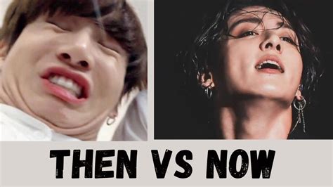 bts jungkook then vs now youtube