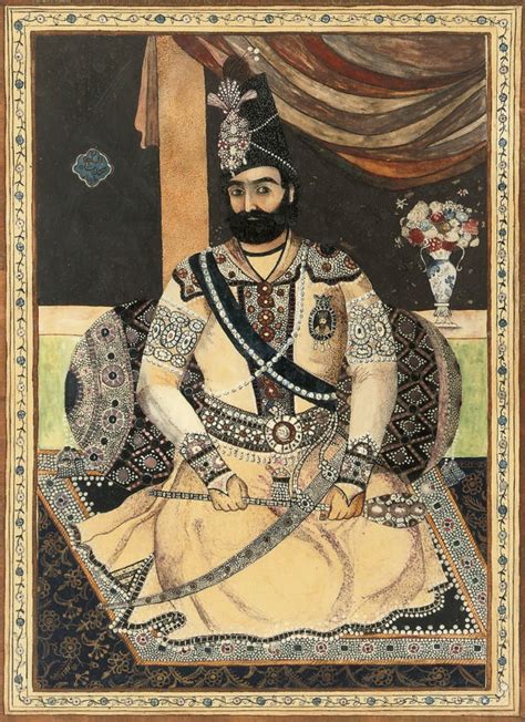 A Portrait Of Muhammad Shah 1808 1848ad Iran Circa 1835 Christies