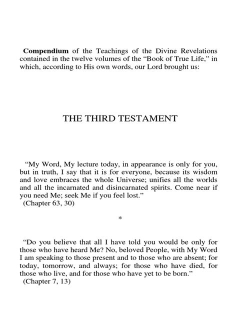 The Third Testament Pdf Revelation Jesus