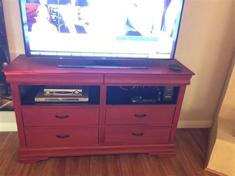 A Dresser Turned Tv Stand Chalk Paint Diy Painted Furniture