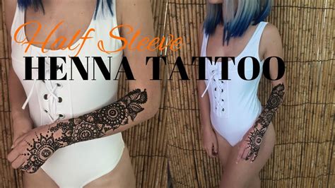 4.3 out of 5 stars. Half Sleeve Henna Tattoo | How to DIY Temporary Tattoo ...