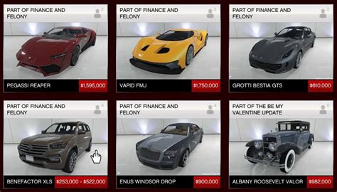 Gta 5 Online Finance And Felony Update All New Vehicles Prices Modes Detailed Vg247