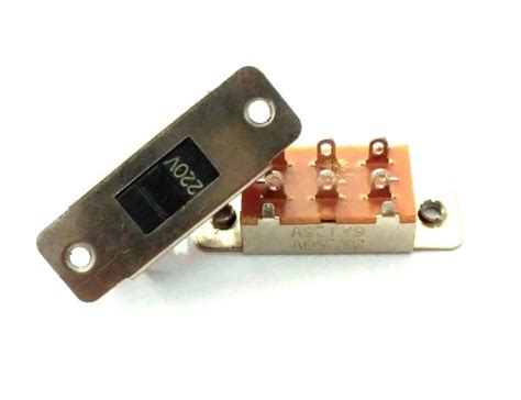 Jual Dpdt Voltage Selector Slide Switch 110v 220v Ac Panel Mount Di