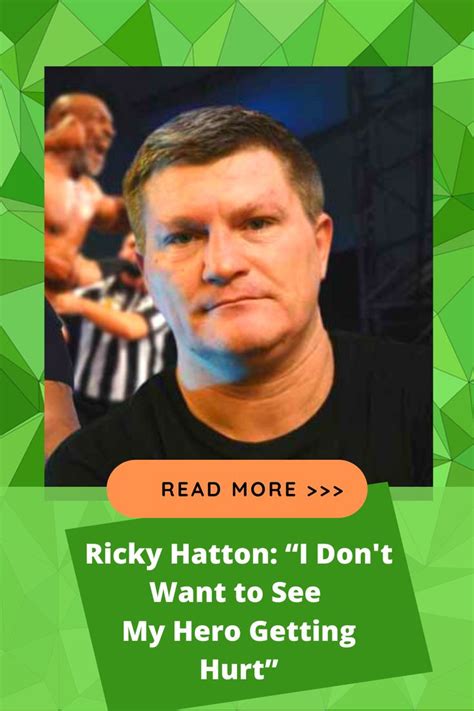 Ricky Hatton Worries About Mike Tyson Find More Info Here Mike