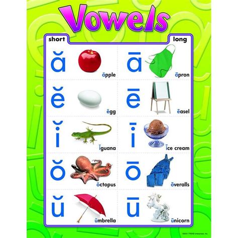 This Chart Presents The Vowels A E I O And U With A Short Vowel