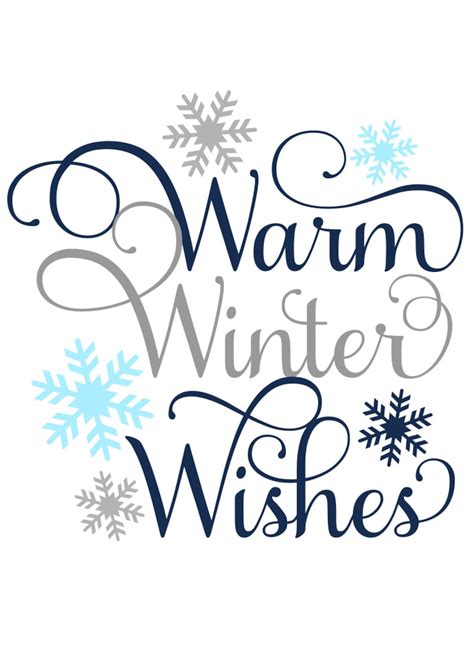 Warm Winter Wishes Svg File Christmas Svg Digital Download Etsy