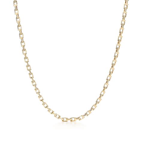 Tiffany T Chain Necklace In 18k Gold Tiffany And Co