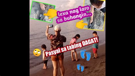Nag Punta Kami Sa Tabing Dagat Sun Set 🌅🌇 Nag Laro Ng Buhangin Ang