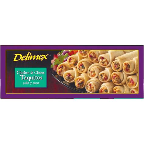 Delimex Chicken And Cheese Large Flour Taquitos 216 Oz From Mckeevers