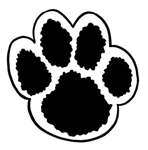 Grizzly Bear Paw Print Template Clipart Best