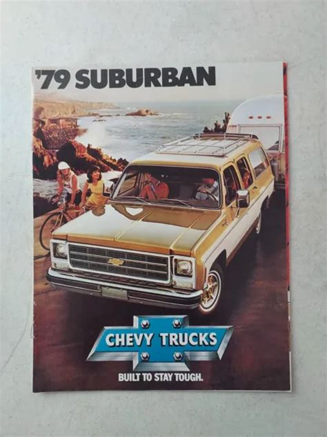 Vintage 1979 Chevrolet Trucks Gm Silverado Suburban Suv Brochure