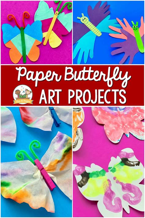 Easy Paper Butterfly Art Projects for Preschoolers - Pre-K Pages