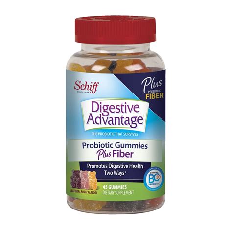 Gummy Probiotic Fiber Supplement Digestive Advantage