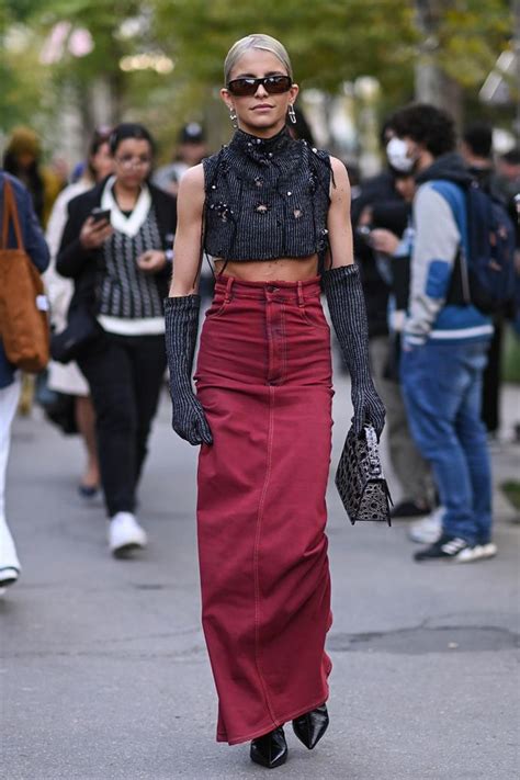 the best street style look from paris fashion week 2023 elle australia