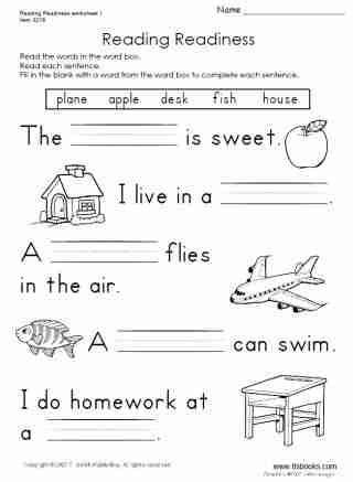 Like all year groups, year 1 has government statutory schemes of learning to follow. Reading Readiness Worksheet 1 | First grade worksheets ...