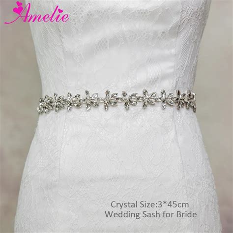 Wedding Engagement Belt Sashes Crystal Floral Bridal Belt Applique