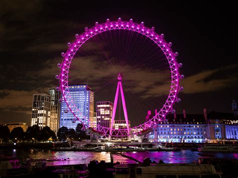 The London Eye Is Turning Pink In 2020 At Night Anyway London