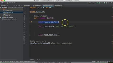 Python 3 Tkinter Gui Button Class Youtube