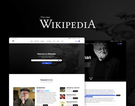 The New Wikipedia Redesign Behance