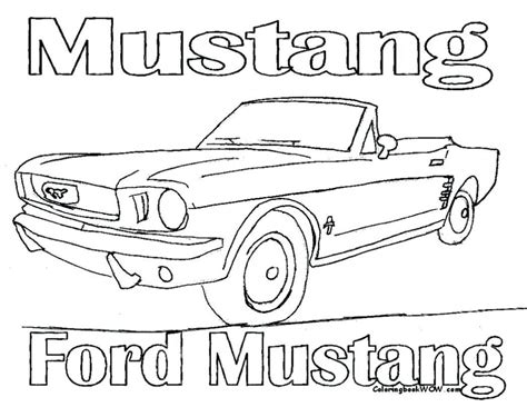 Fierce car coloring ford cars free mustangs t bird. Coloring Pages Of ford Mustangs Collection | Free Coloring ...
