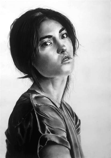 Charcoal Pencil Portrait