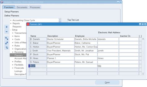 Defining Planners Oracle Erp Apps Guide