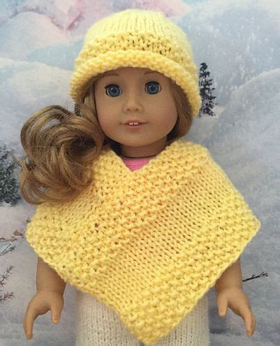 Ravelry Cute Poncho For The 18 Doll Pattern By Janice Helge Crochet