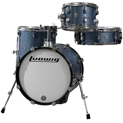 Ludwig Breakbeats Questlove 16in 4pc Shell Pack Azure Blue Sparkle