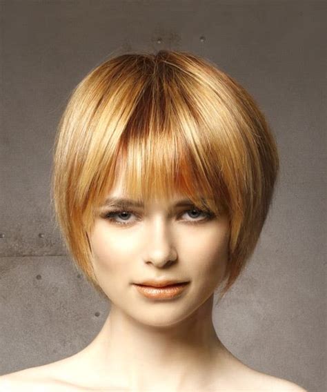 Short bob with bangs hairstyles and haircuts are considered easy to maintain hairstyles when compared to numerous hairstyles on this list. Short Straight Casual Bob Hairstyle with Layered Bangs ...