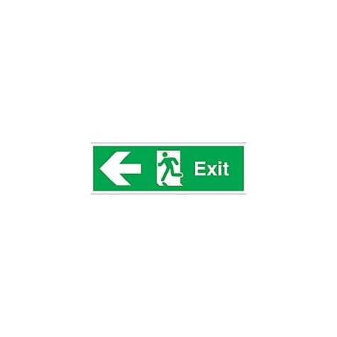 Exit Left Arrow Awareness And Safety Signs