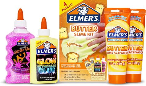 Buy Elmers Butter Slime Kit Slime Supplies Include Elmers Glow In