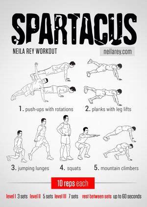 To create the spartacus workout, we chose 10 exercises that collectively. 33 best Workouts by Neila Rey - neilarey.com images on Pinterest