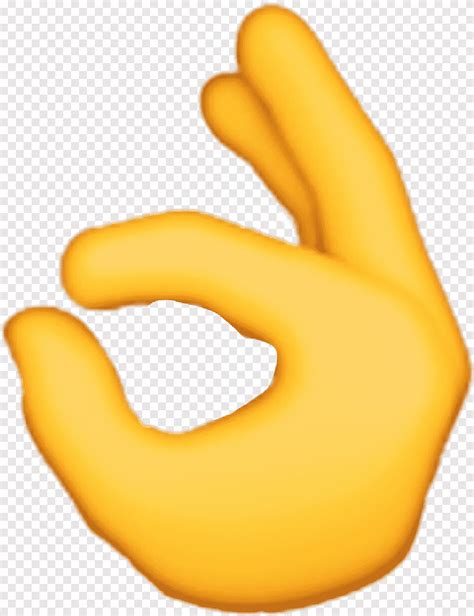 Emoji Ok Iphone Emoji Hand Material Png Pngegg