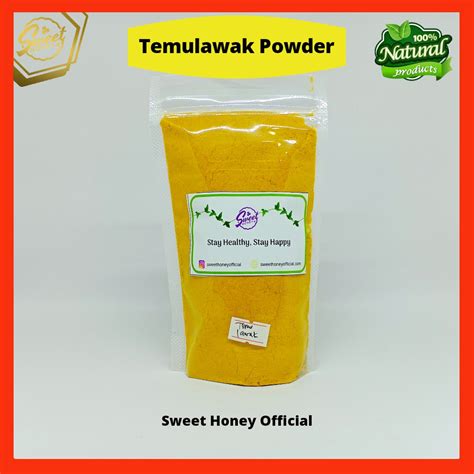 Original Temulawak Bubuk Curcuma Java Ginger Powder Rempah Alami 50g